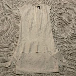 White lace mini dress